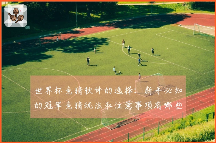 世界杯竞猜软件的选择：新手必知的冠军竞猜玩法和注意事项有哪些？